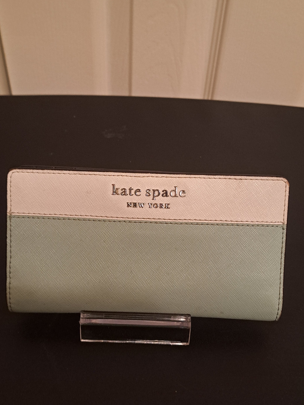 kate spade Mint Saffiano Leather Wallet , good pre-loved condition